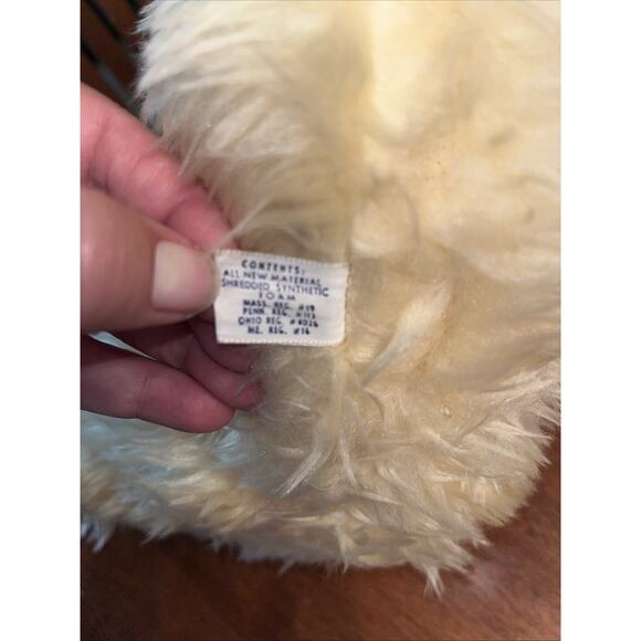 Vintage 1978 Animal Fair Pastel Yellow Cottontail Bunny 17” Plush Big Eyes - Picture 4 of 6